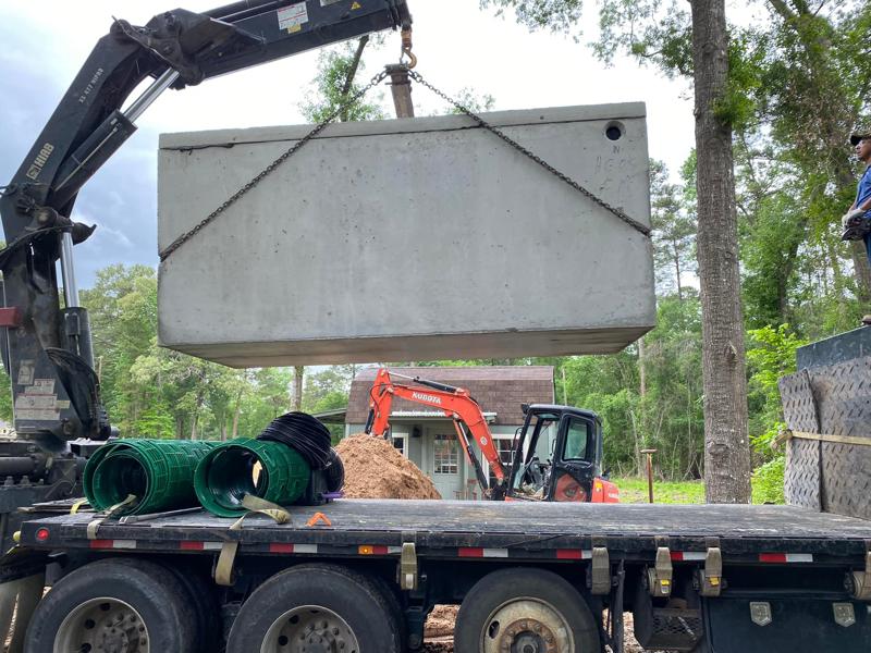 Septic system install